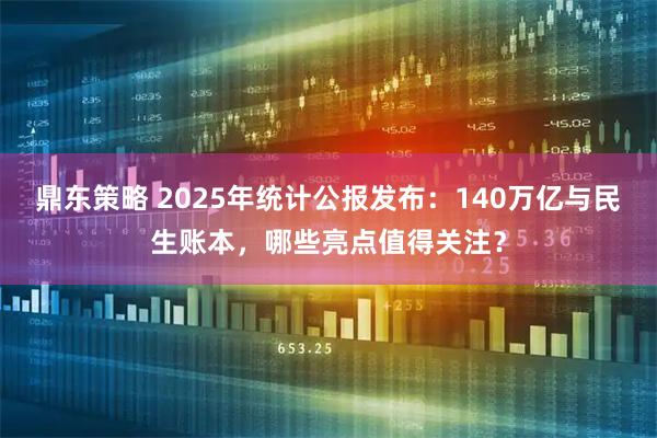 鼎东策略 2025年统计公报发布:140万亿与民生账本,哪些亮点值得关注?