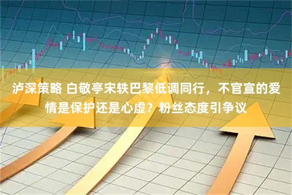 泸深策略 白敬亭宋轶巴黎低调同行，不官宣的爱情是保护还是心虚？粉丝态度引争议