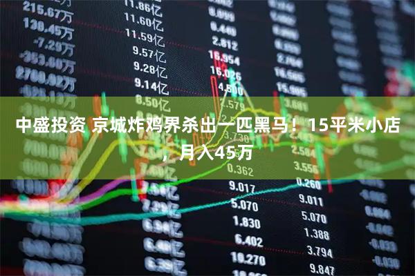 中盛投资 京城炸鸡界杀出一匹黑马！15平米小店，月入45万