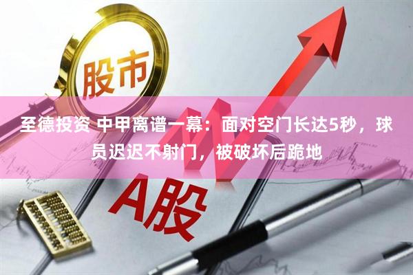 至德投资 中甲离谱一幕：面对空门长达5秒，球员迟迟不射门，被破坏后跪地