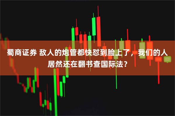 蜀商证券 敌人的炮管都快怼到脸上了,我们的人居然还在翻书查国际法?
